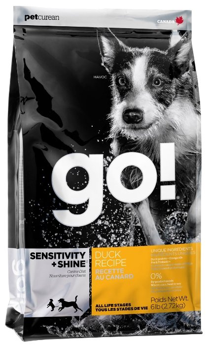 Корм для собак GO! Sensitivity + Shine Duck Dog Recipe (фото modal 1)