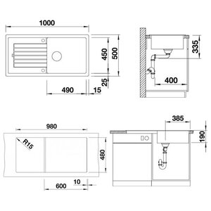 Врезная кухонная мойка Blanco Zia XL 6S Silgranit PuraDur (фото modal nav 11)