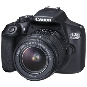 Зеркальный фотоаппарат Canon EOS 1300D Kit (фото modal nav 1)