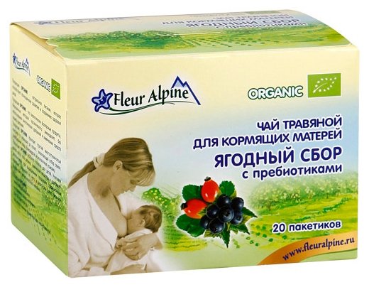 Чай для кормящих матерей Fleur Alpine Ягодный сбор с пребиотиками 20 шт. (30 г) (фото modal 1)