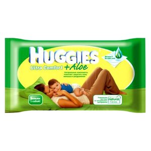 Влажные салфетки Huggies Ultra Comfort (фото modal nav 8)