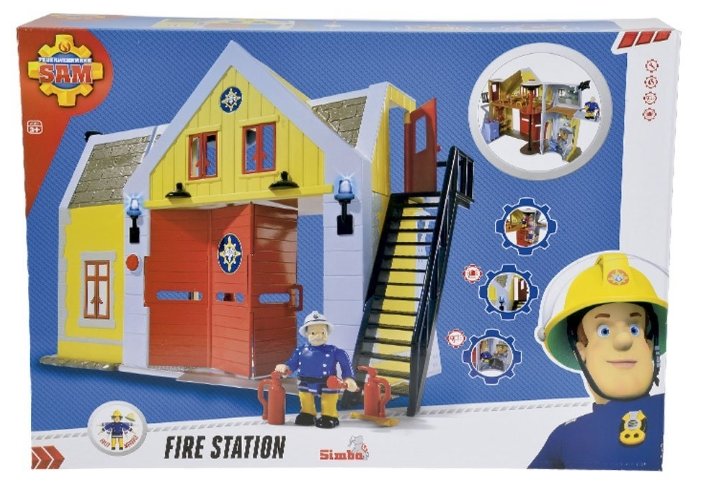 Dickie Toys Пожарный Сэм Пожарная станция со звуком и светом 9251062 (фото modal 3)