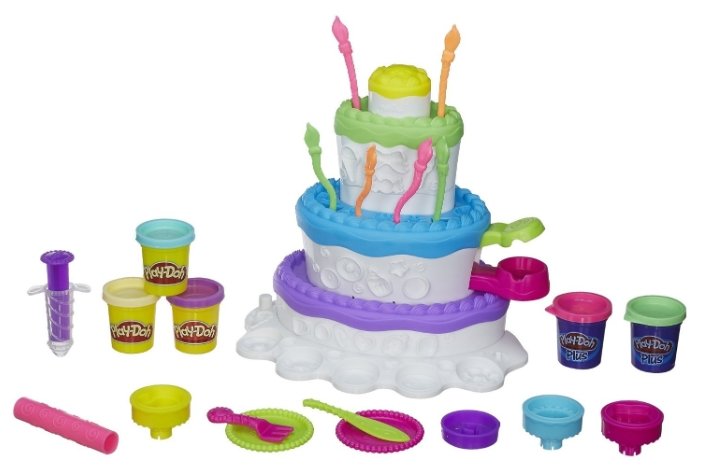 Масса для лепки Play-Doh Праздничный торт (A7401) (фото modal 2)