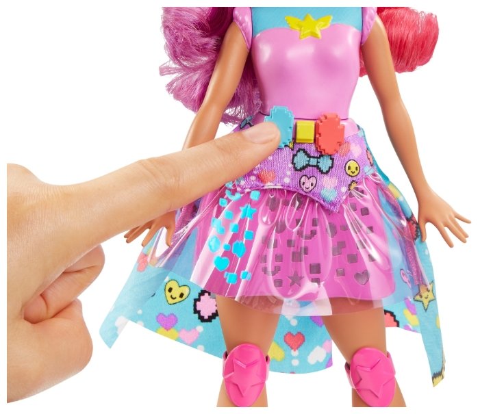 Интерактивная кукла Barbie Виртуальный мир Повтори цвета, 29 см, DTW00 (фото modal 3)
