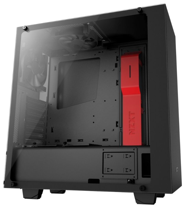 Компьютерный корпус NZXT S340 Elite Black/red (фото modal 1)