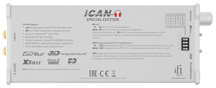 Усилитель для наушников iFi micro iCAN SE (фото modal 2)