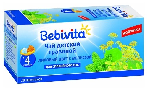 Чай Bebivita Липовый цвет с мелиссой, c 4 месяцев (фото modal 1)