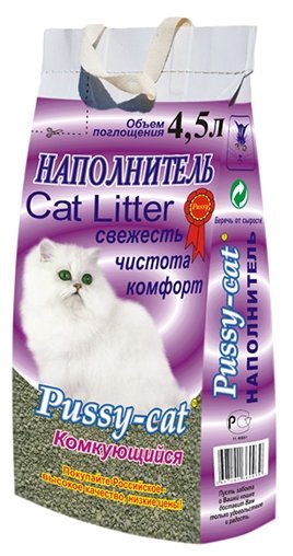 Наполнитель Pussy-Cat Комкующийся (4.5 л) (фото modal 1)