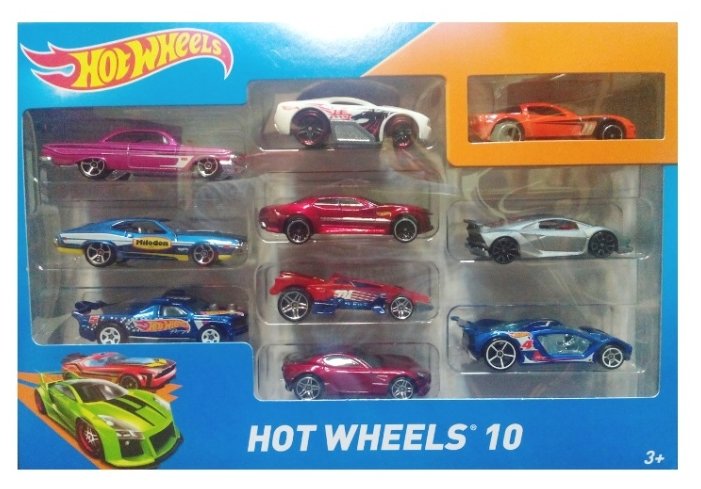 Набор машин Mattel Hot Wheels 10 штук в ассортименте (54886) 1:64 7 см (фото modal 7)