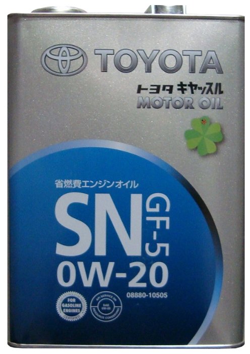 Моторное масло TOYOTA SN 0W-20 4 л (фото modal 1)