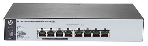 Коммутатор HP 1820-8G-PoE+ (65 Вт) (фото modal 1)