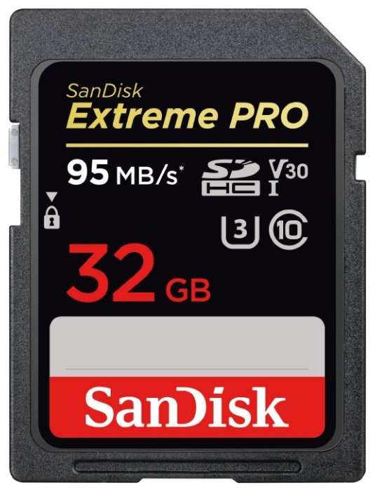 Карта памяти SanDisk Extreme Pro SDHC UHS Class 3 V30 95MB/s 32GB (фото modal 1)