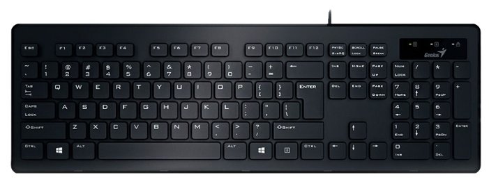Клавиатура и мышь Genius SlimStar C130 Black USB (фото modal 3)