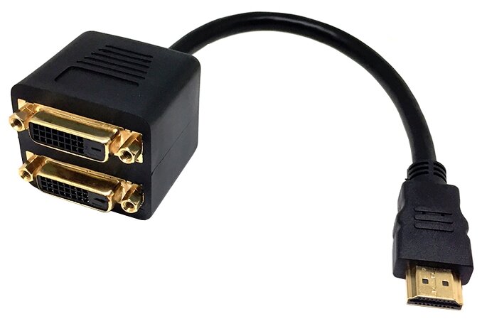 Разветвитель ESPADA HDMI - 2 x DVI-D (EHDMIM2xDVIF25) (фото modal 1)