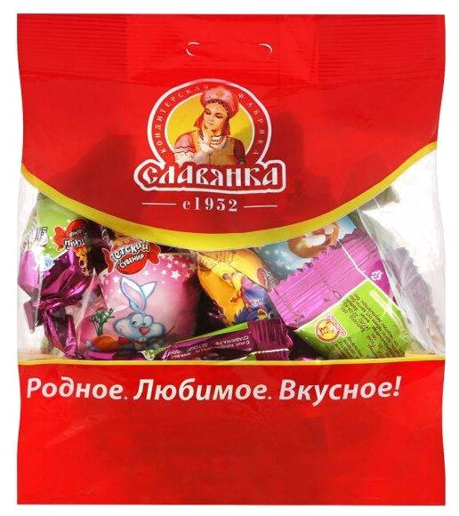 Конфеты Славянка Детский сувенир, начинка пралине, пакет (фото modal 1)