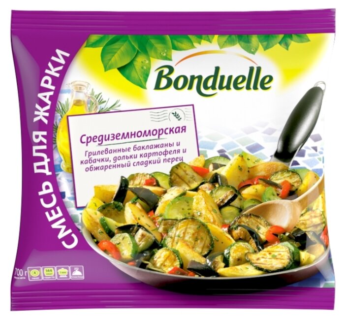 Bonduelle Замороженная овощная смесь Средиземноморская для жарки 700 г (фото modal 2)