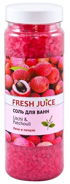 Fresh Juice Соль для ванн Litchi and Patchouli 700 г (фото modal 1)