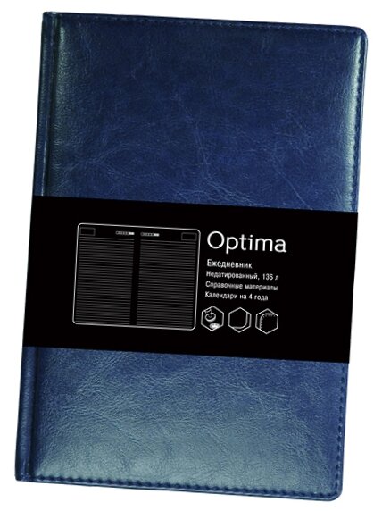 Ежедневник Listoff Optima недатированный, искусственная кожа, А5, 136 листов (фото modal 8)
