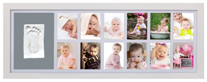 ADORA Memory Kit - Рамка для детского отпечатка 12 месяцев белая (NP067) (фото modal 2)