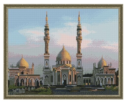 Molly Набор алмазной вышивки Татарстан. Белая мечеть Булгара (KM0145) 40х50 см (фото modal 1)