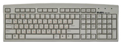 Клавиатура SVEN Basic 304 White PS/2 (фото modal 1)