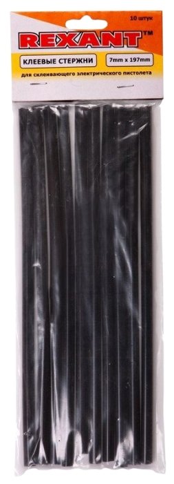 Стержни REXANT Клеевые стержни 7.4х197 мм (09-1004), 10 шт (фото modal 1)