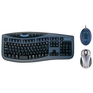 Клавиатура и мышь Microsoft Wireless Optical Desktop 3000 Black-Blue USB (фото modal nav 1)