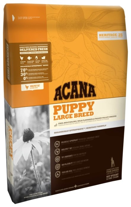 Корм для собак Acana Heritage Puppy Large Breed (фото modal 1)