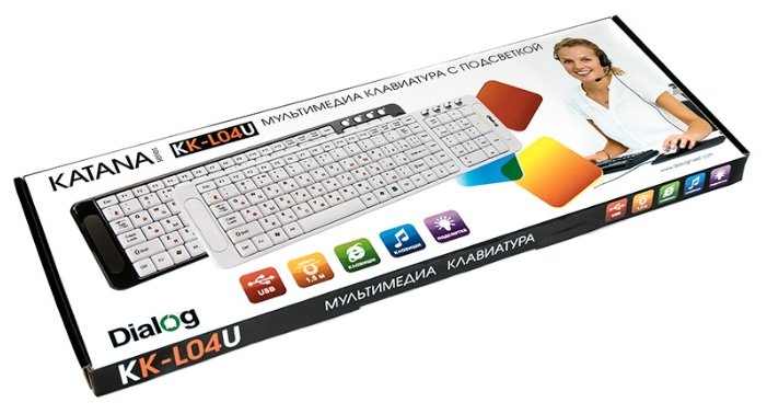Клавиатура Dialog KK-L04U Black USB (фото modal 2)