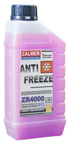 Антифриз Zalmer LLC ZR 4000 G13 (фиолетовый), (фото modal 1)