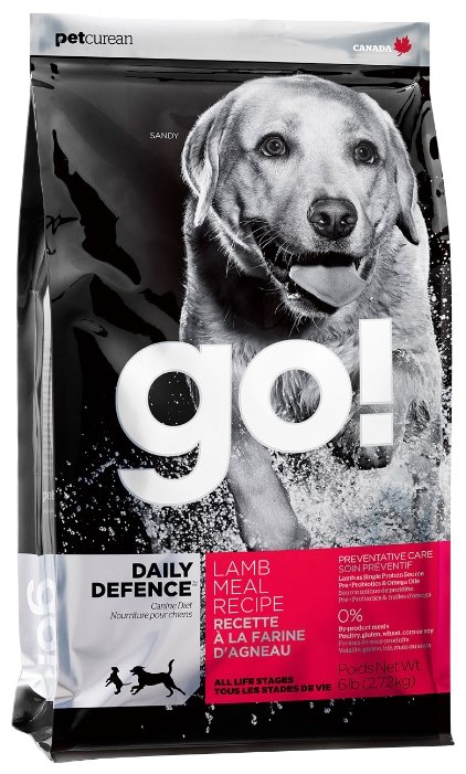 Корм для собак GO! (5.45 кг) Daily Defence Lamb Dog Recipe (фото modal 1)