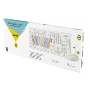 Клавиатура и мышь SmartBuy SBC-218346AG-W White USB (фото modal nav 3)