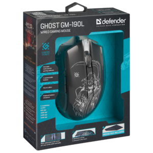 Мышь Defender Ghost GM-190L Black USB (фото modal nav 13)