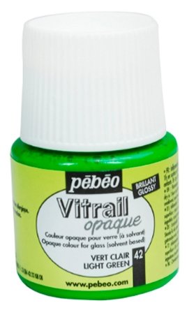 Краски Pebeo Vitrail Светло-зеленый 050042 1 цв. (45 мл.) (фото modal 1)