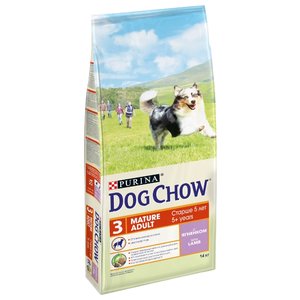 Корм для собак DOG CHOW (14 кг) Mature Adult с ягненком для собак старшего возраста (фото modal nav 1)