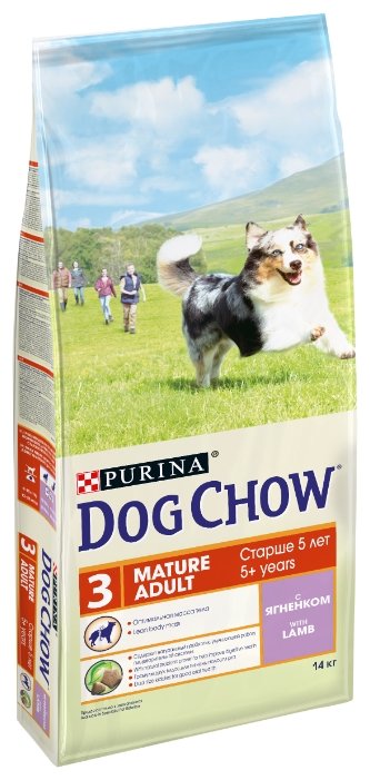Корм для собак DOG CHOW (14 кг) Mature Adult с ягненком для собак старшего возраста (фото modal 1)