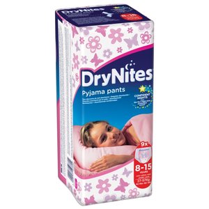 Huggies трусики DryNites для девочек 8-15 (27-57 кг) 9 шт. (фото modal nav 2)