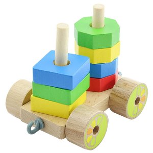 Каталка-игрушка Игрушки из дерева Паровозик (Д163) (фото modal nav 2)
