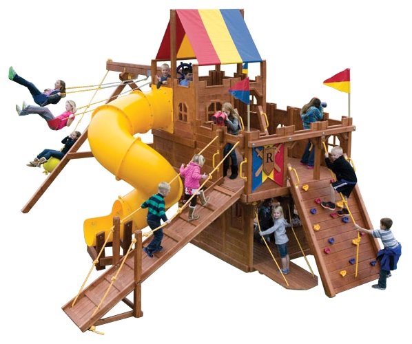 Rainbow Play Systems The Kingdom II with Spiral Slide (фото modal 3)
