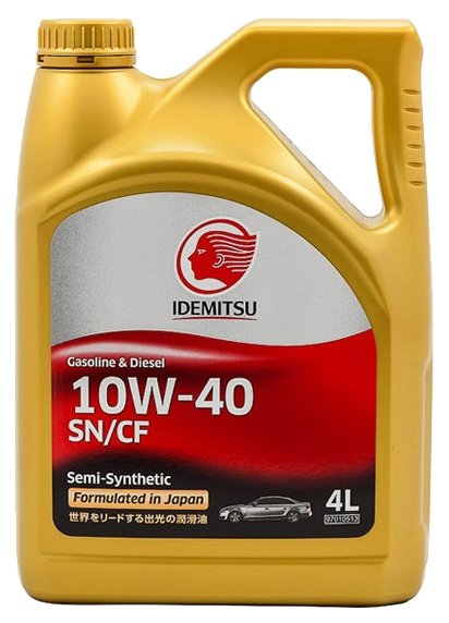Моторное масло IDEMITSU 10W-40 SN/СF 4 л (фото modal 1)