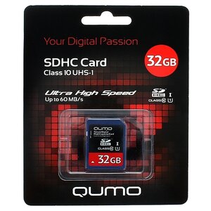 Карта памяти Qumo SDHC Card Class 10 UHS-I U1 32GB (фото modal nav 1)