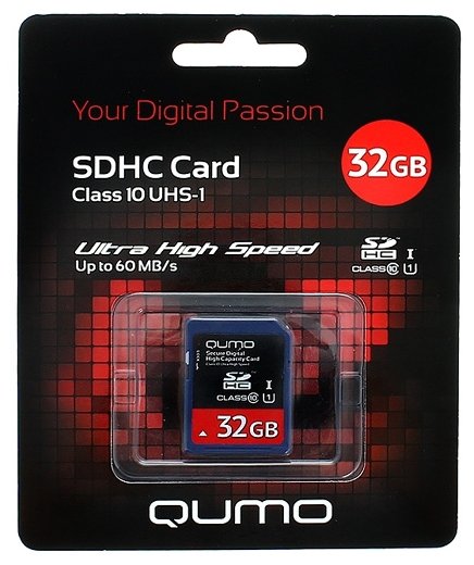 Карта памяти Qumo SDHC Card Class 10 UHS-I U1 32GB (фото modal 1)