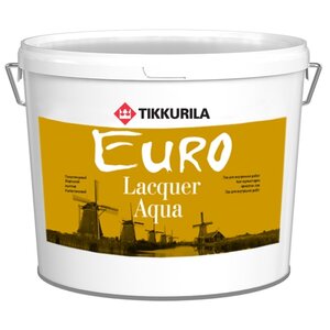 Лак Tikkurila Euro Lacquer Aqua полуглянцевый (2.7 л) (фото modal nav 1)