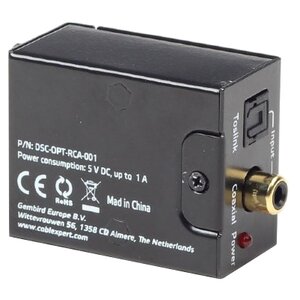ЦАП Cablexpert DSC-OPT-RCA-001 (фото modal nav 4)