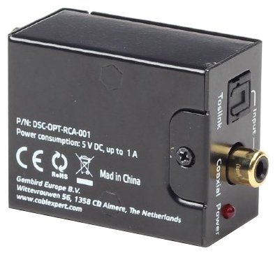 ЦАП Cablexpert DSC-OPT-RCA-001 (фото modal 4)