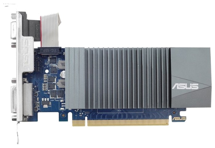 Видеокарта ASUS GeForce GT 710 954Mhz PCI-E 2.0 2048Mb 5012Mhz 64 bit DVI HDMI HDCP BRK (фото modal 1)