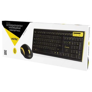 Клавиатура и мышь SmartBuy SBC-23350AG-KY Black-Yellow USB (фото modal nav 3)