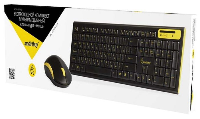 Клавиатура и мышь SmartBuy SBC-23350AG-KY Black-Yellow USB (фото modal 3)