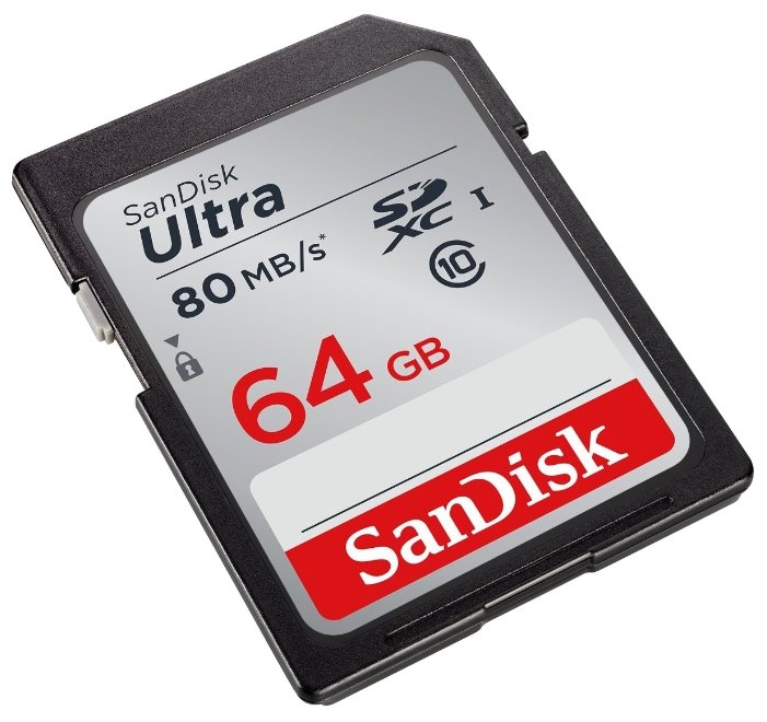Карта памяти SanDisk Ultra SDXC Class 10 UHS-I 80MB/s (фото modal 2)
