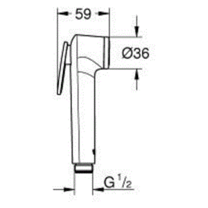 Однорычажный смеситель для биде Grohe BauLoop 124895 (фото modal nav 3)